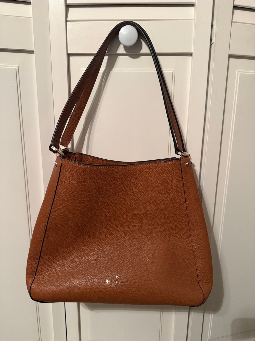 Kate Spade Classic Brown Leather Shoulder Bag - Unbranded